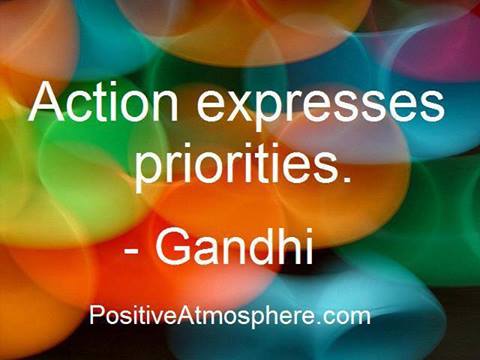 Action expresses priorities (11)