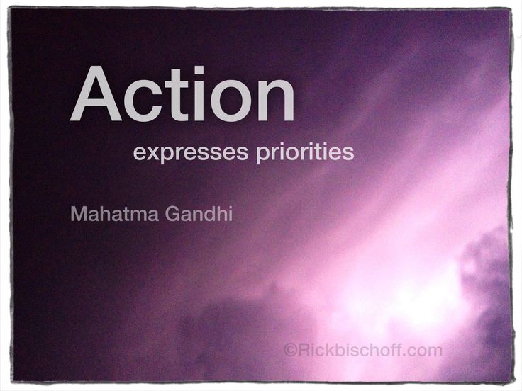 Action expresses priorities (19)