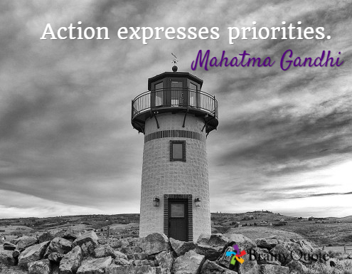Action expresses priorities (2)