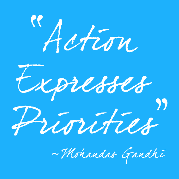 Action expresses priorities (2)