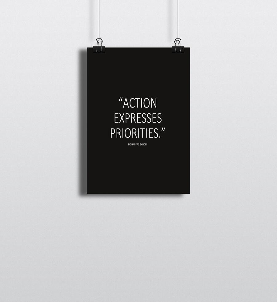 Action expresses priorities (21)