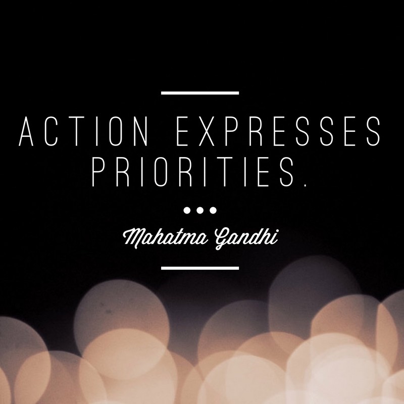 Action expresses priorities (23)