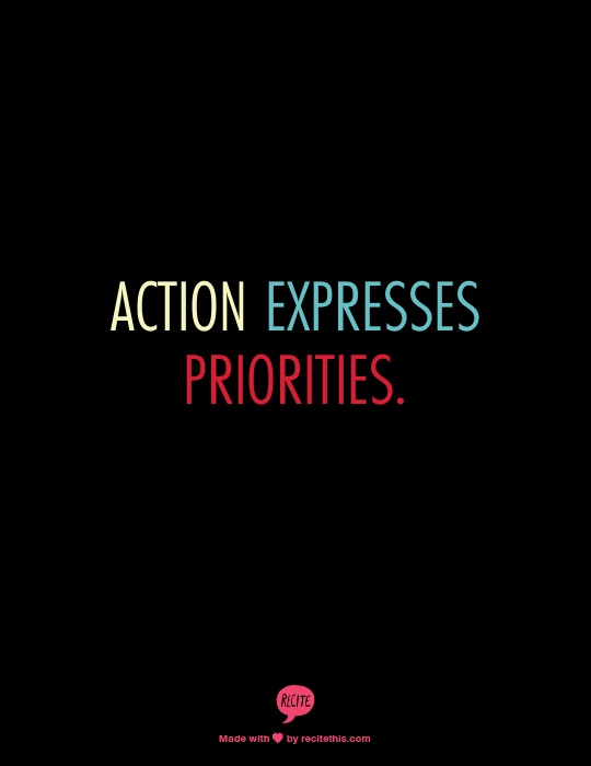 Action expresses priorities (30)
