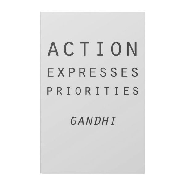 Action expresses priorities (32)