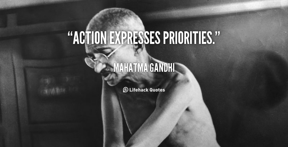 Action expresses priorities (8)