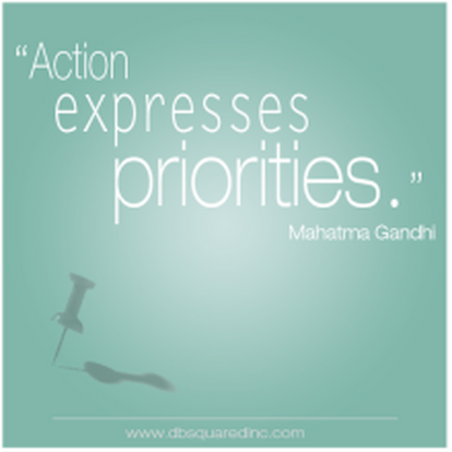 Action expresses priorities