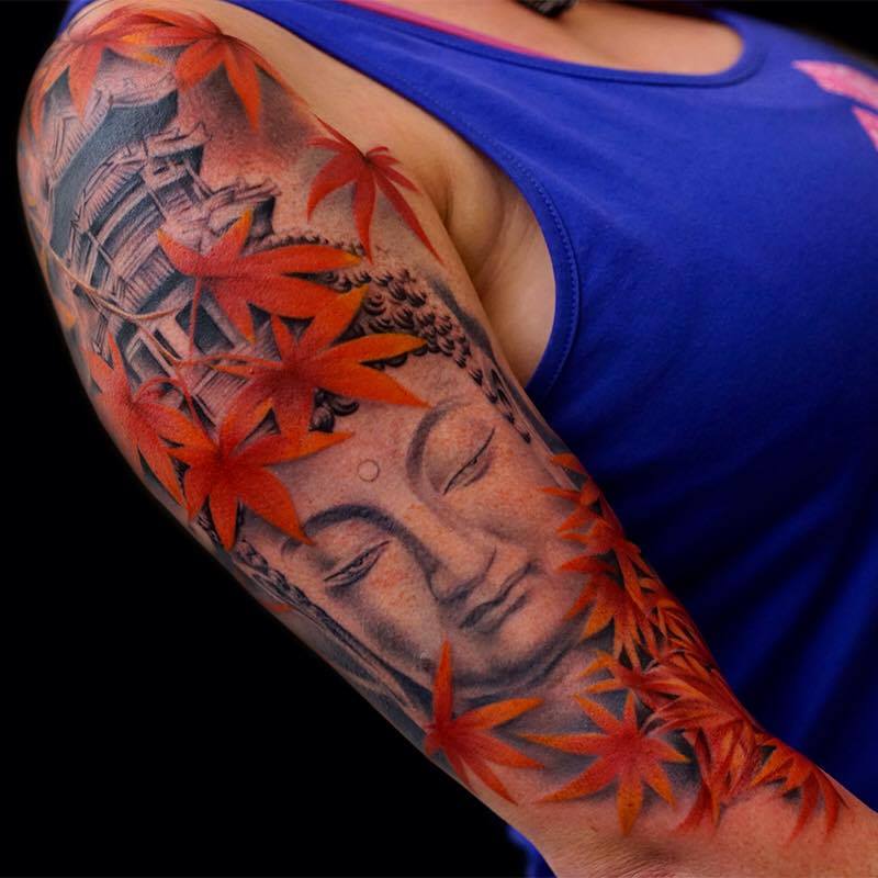 48 Most Amazing Gautama Buddha tattoos for arm