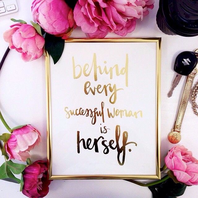 Behind every successful woman is herself - Women Quote (4)