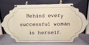 Behind every successful woman is herself - Women Quote (7)