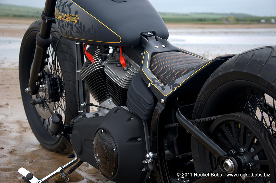 Custom Harley Davidson Rocker C - Blackbird by Rocket Bobs (14)