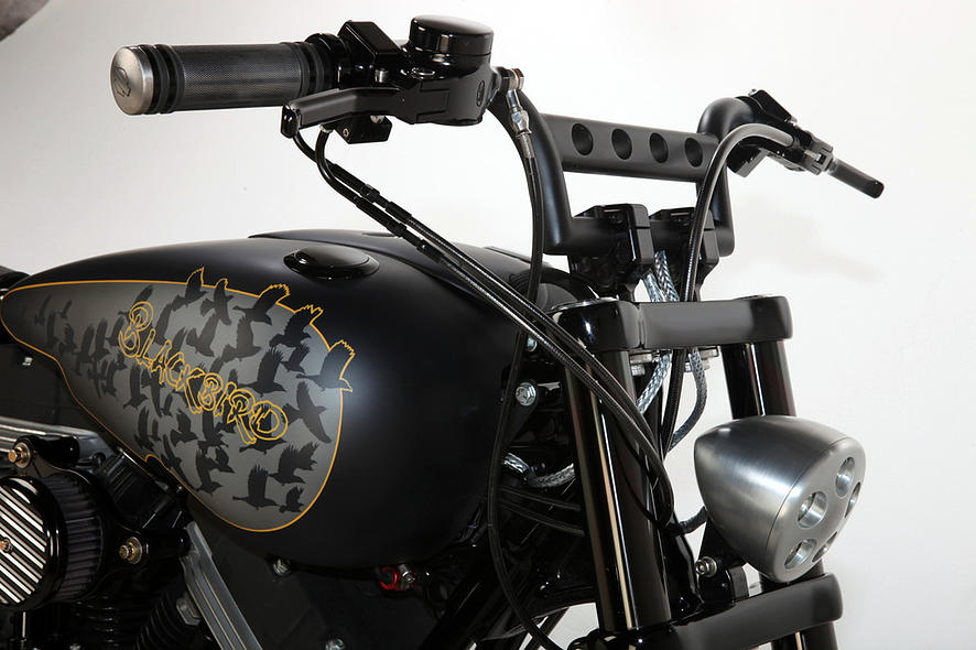 Custom Harley Davidson Rocker C - Blackbird by Rocket Bobs (19)