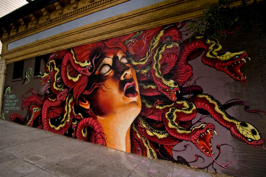Medusa painted in San Francisco