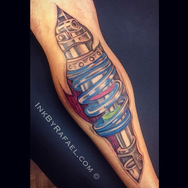 Shock Absorber Tattoo By Ink By Rafael