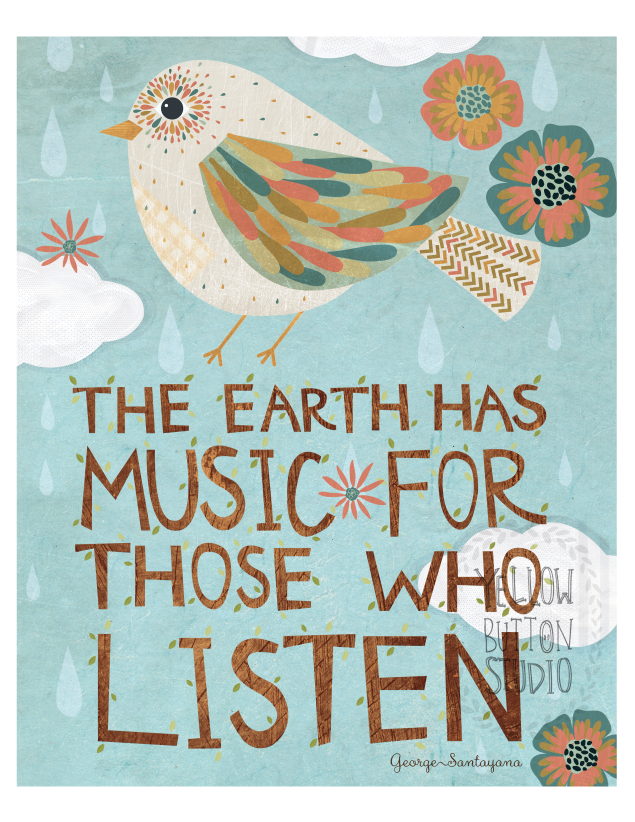 The earth has music for those who listen - Earth Quotes (2)
