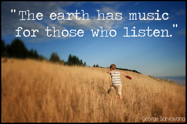 The earth has music for those who listen - Earth Quotes (8)
