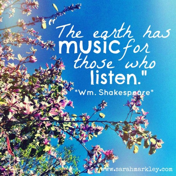 The earth has music for those who listen - Earth Quotes (9)