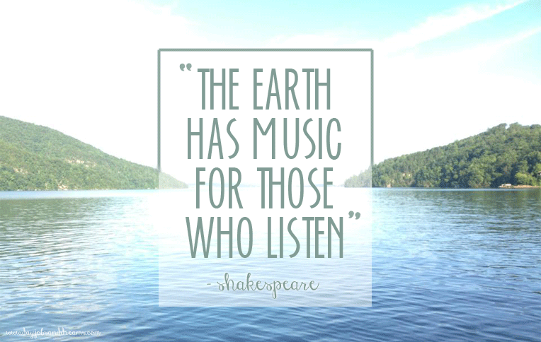 The earth has music for those who listen - Earth Quotes