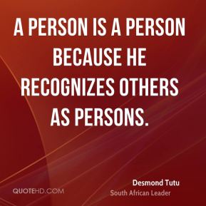 A person is a person because he recognizes others as persons (2)