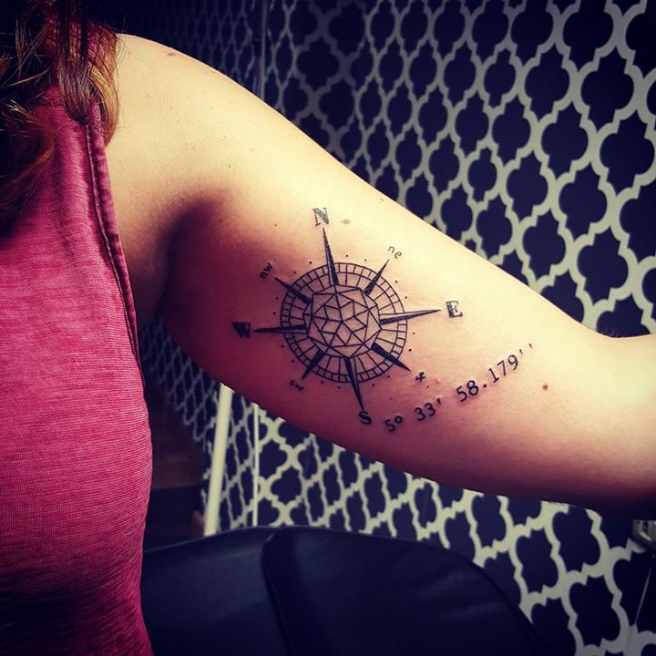 Mandala de los vientos - Compass Tattoo by David torres