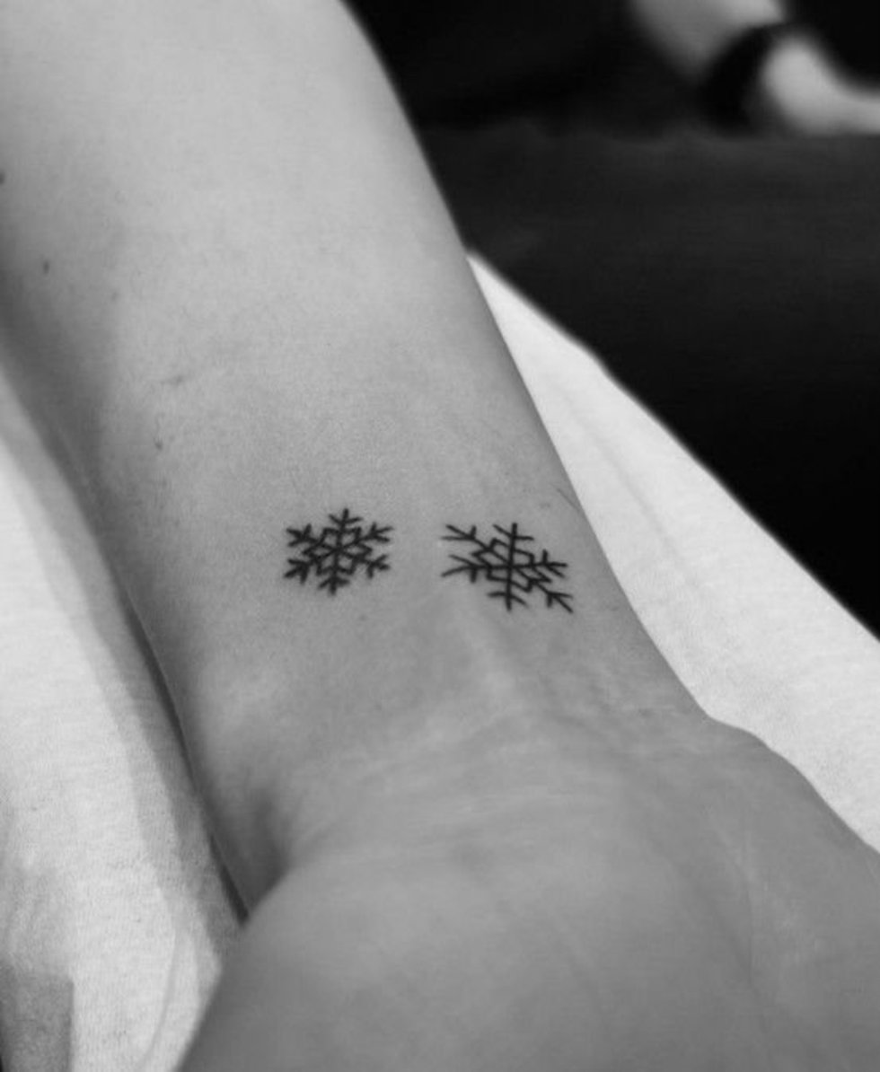 Snowflakes Tattoo On Wrist