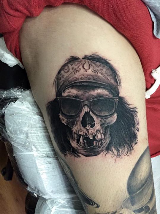 Stylish Skull Tattoo by BioArt Tattoo