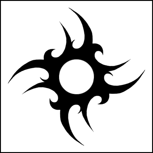 Tribal sun tattoo design by sunnya