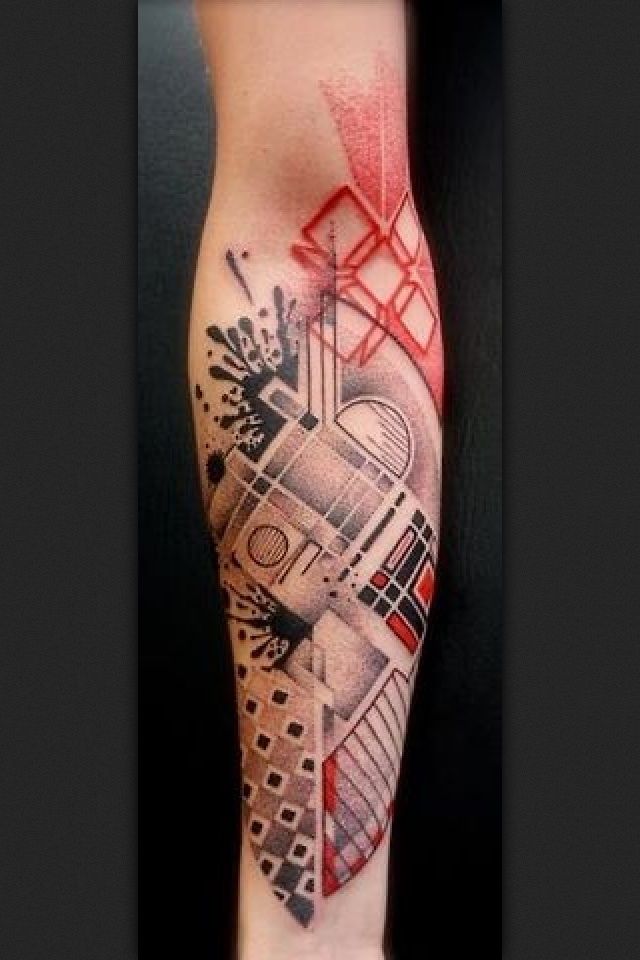 Abstract Tattoo Design On Arm By Peter Aurisch