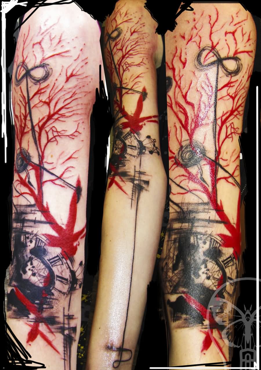 Abstract Tattoo by Truemmer Tattoos
