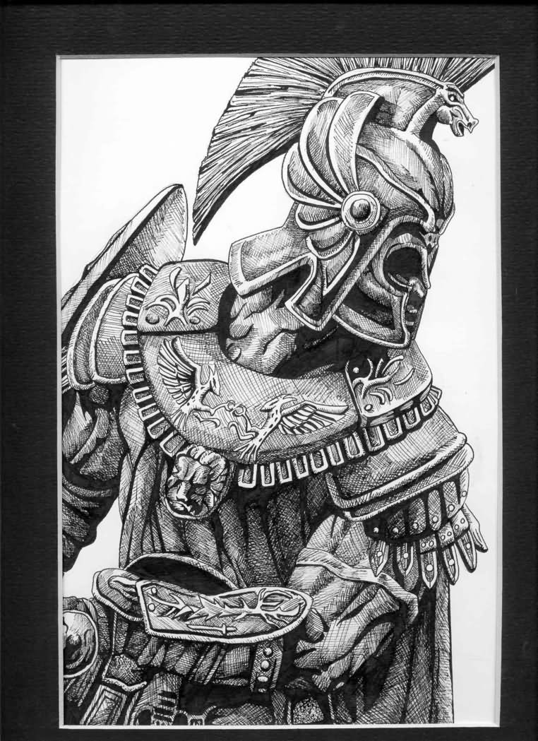 Achilles The warrior Tattoo design by steven Holliday