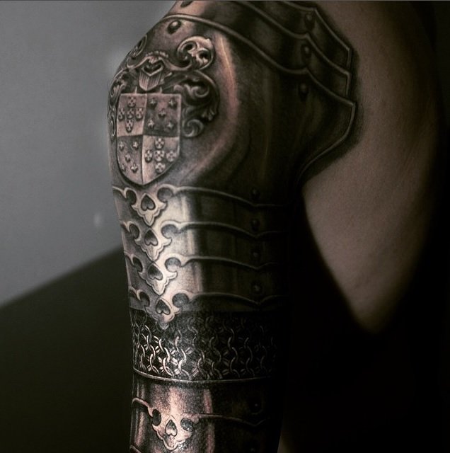 Armor Tattoo Design by Alex D West