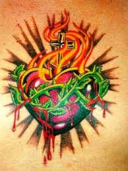 Colored Sacred Tattoo Idea