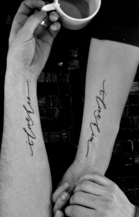 Couple Forearm Tattoo