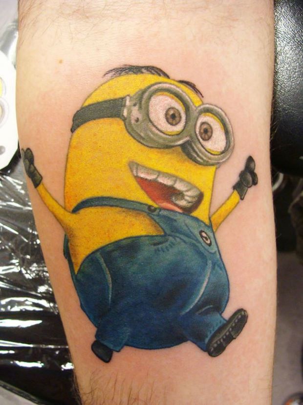 Minion Tattoo On Arm