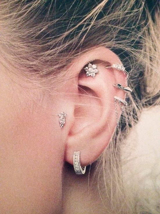 Nice Ear Piercing Picture For Girls