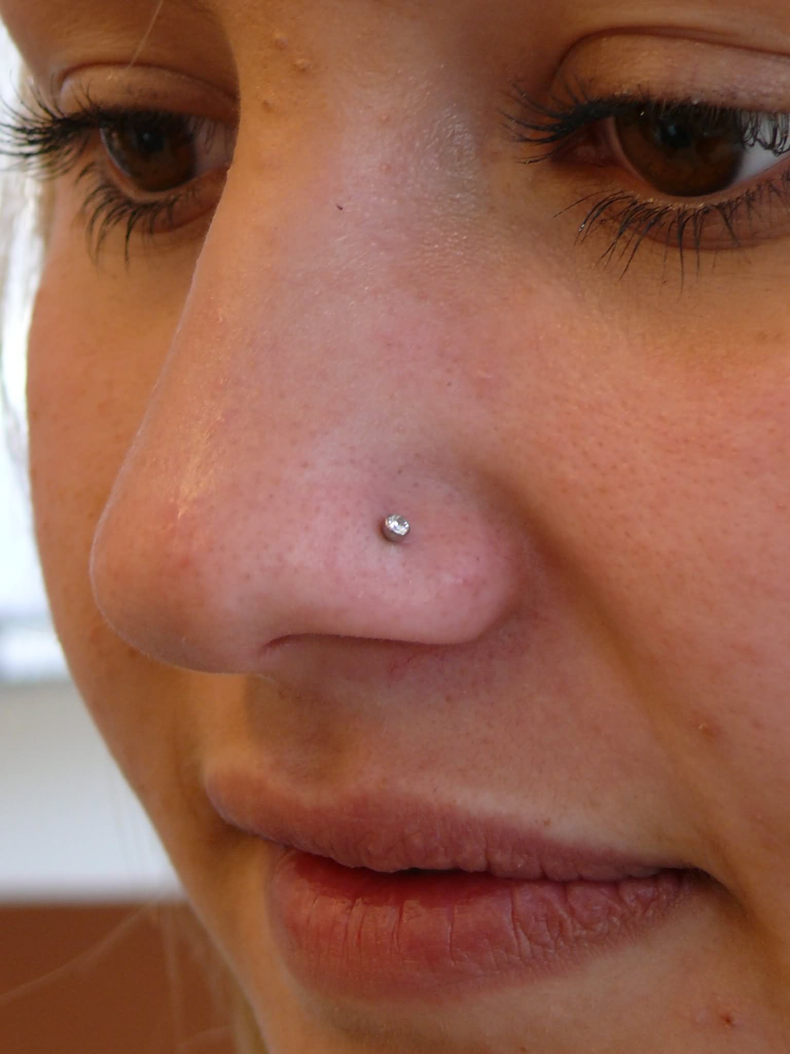 Nostril Piercing With 18g Stud