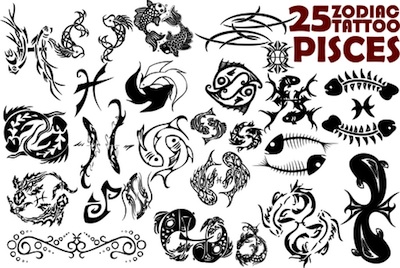 Pisces Tattoo Design Ideas