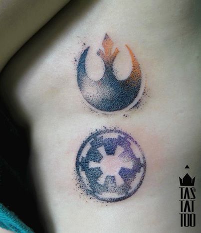 Rebel Alliance Tattoo Design For Girls