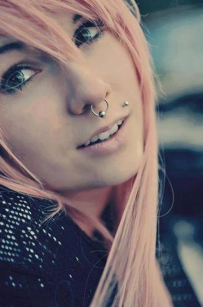Septum And Monroe Piercing Picture