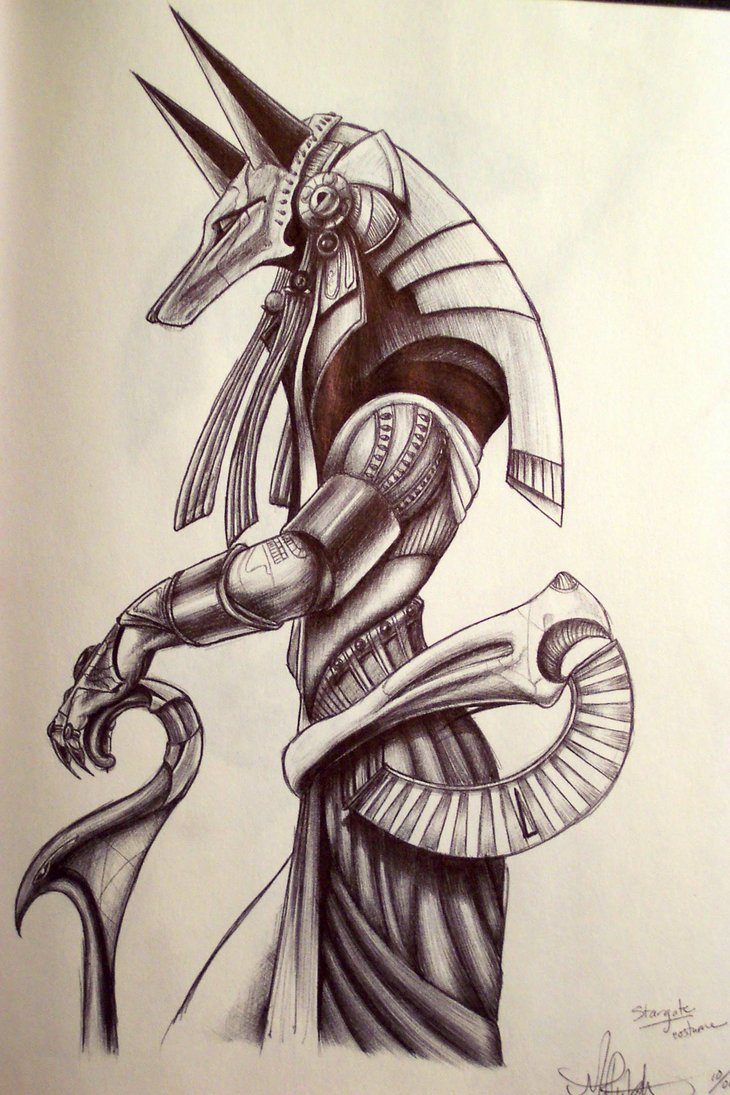 Stargate Movie - Anubis tattoo design by tconqueror1066