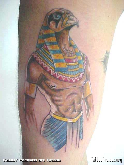 Deus Horus Tattoo Design