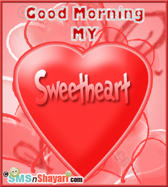 Good Morning My Sweetheart Animated Heart Picture