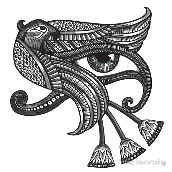 Horus Tattoo Design Stencil