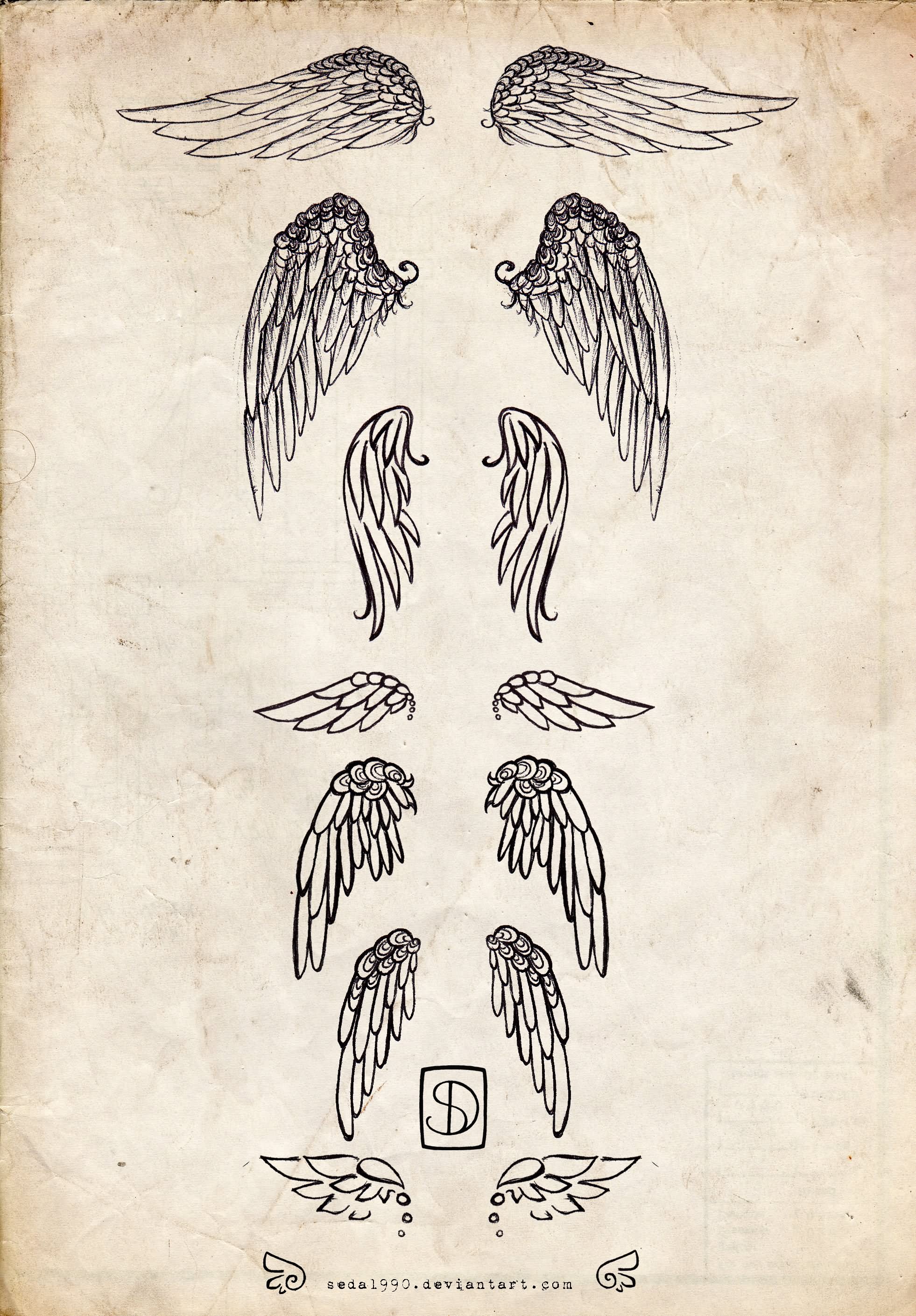Nice Wings Tattoo Design Ideas