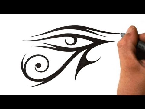 Tribal Eye Of Horus Tattoo Sample