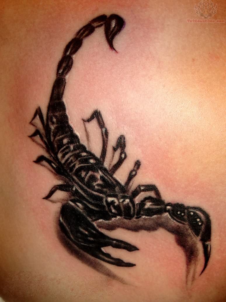 3D Scorpion Tattoo Design Idea