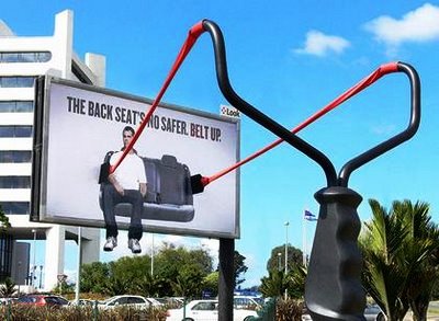 Back Seats No Safer Belt Up Funny Advertisement