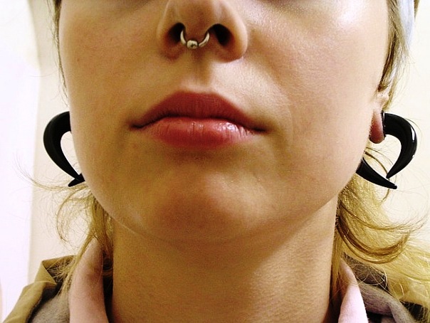 Beautiful Septum Nose Piercing For Girls