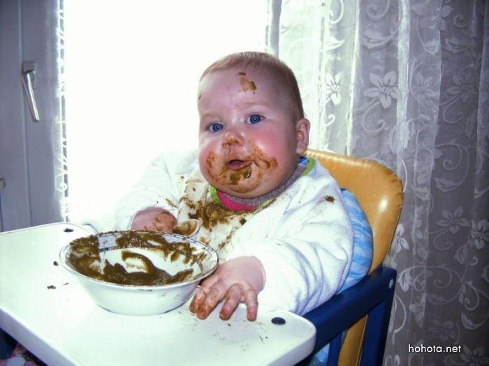 Eating Food Funny Baby Picture