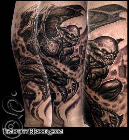 Evil Gargoyle Tattoo Design