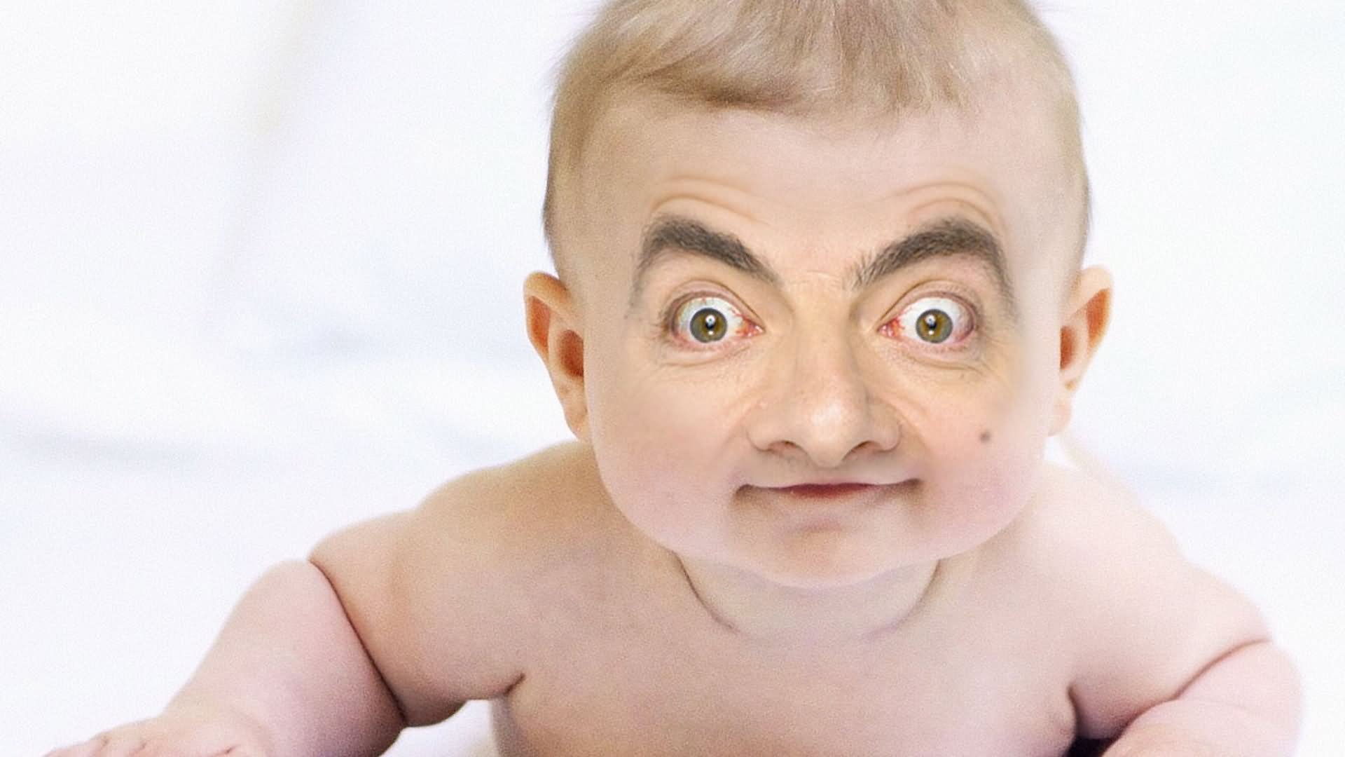 Funny Baby Looks As Mr Bean